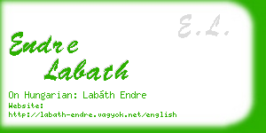 endre labath business card