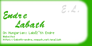 endre labath business card